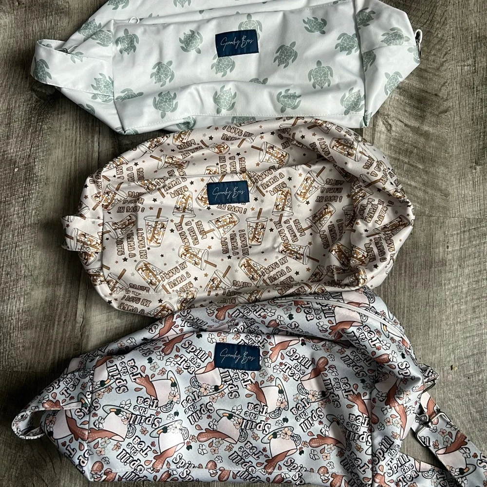 Stylish Diaper Covers Set - Red, Silver, Mint, and Coral
